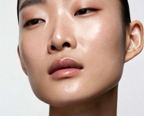 Nahaufnahme einer glatten, ebenmäßigen Hautstruktur – Beispielbild für das Dermaplaning Facial zur Verfeinerung des Hautbilds